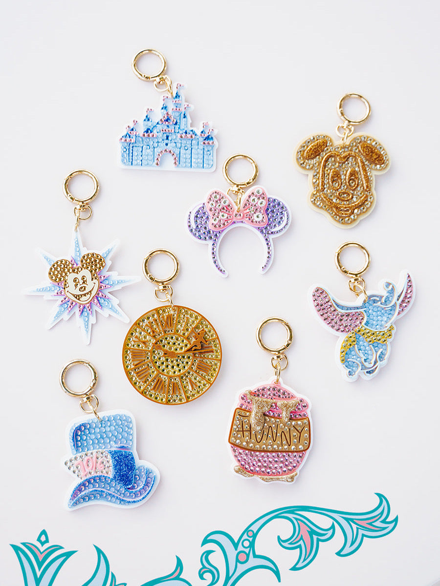 A+L Crystal Ears Bag Charm