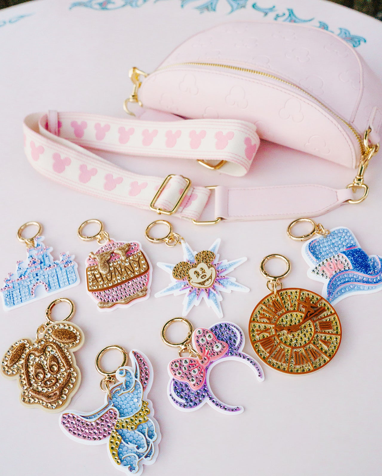 Aden + Louise Pink Signature Crossbody Bag + Charm Bundle // Pick your Charm!