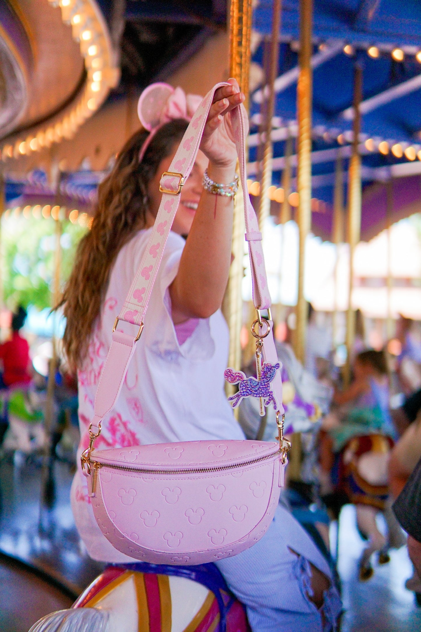 Aden + Louise Pink Signature Crossbody Bag + Charm Bundle // Pick your Charm!