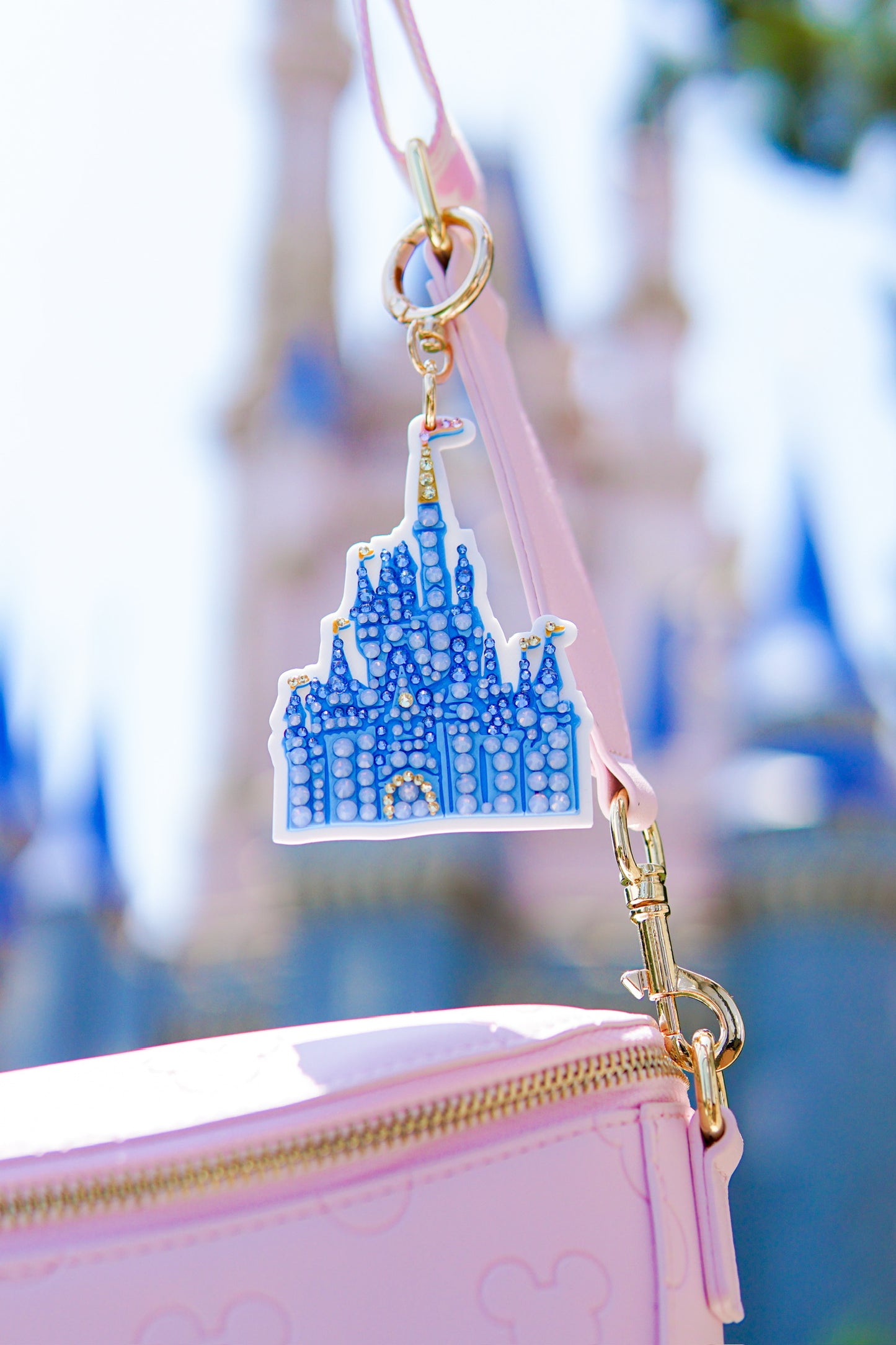 A+L Crystal Castle Bag Charm
