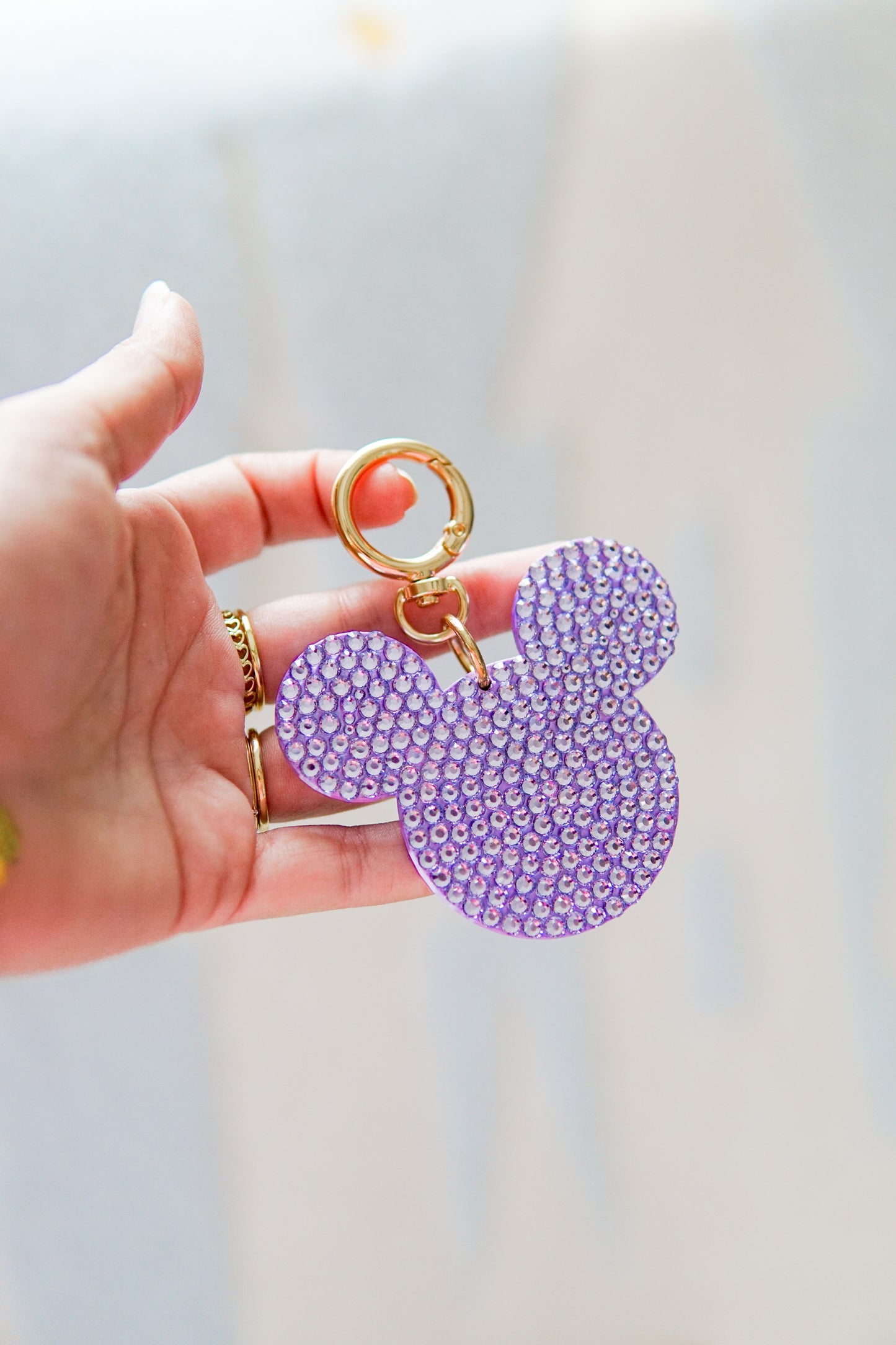 Lilac Mouse Bag Charm