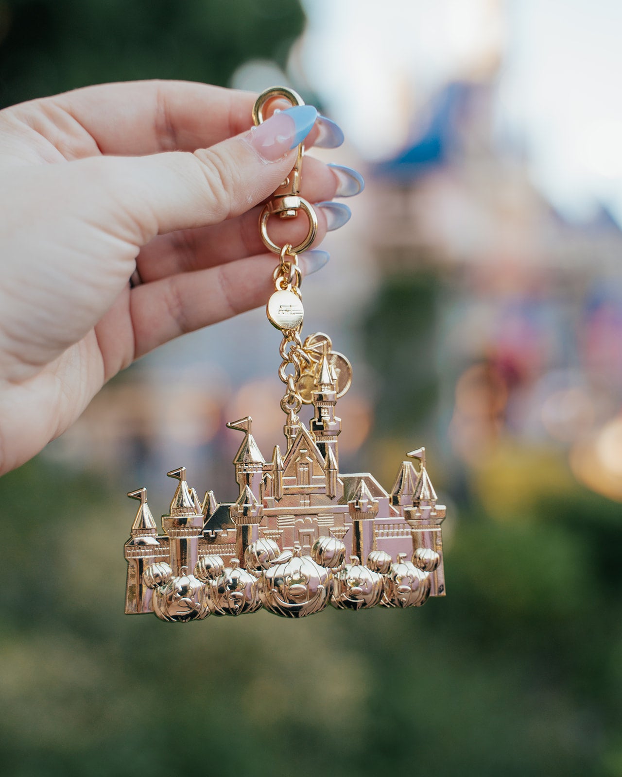 Aden + Louise Signature California Metal Pumpkin Castle Charms - Halloween
