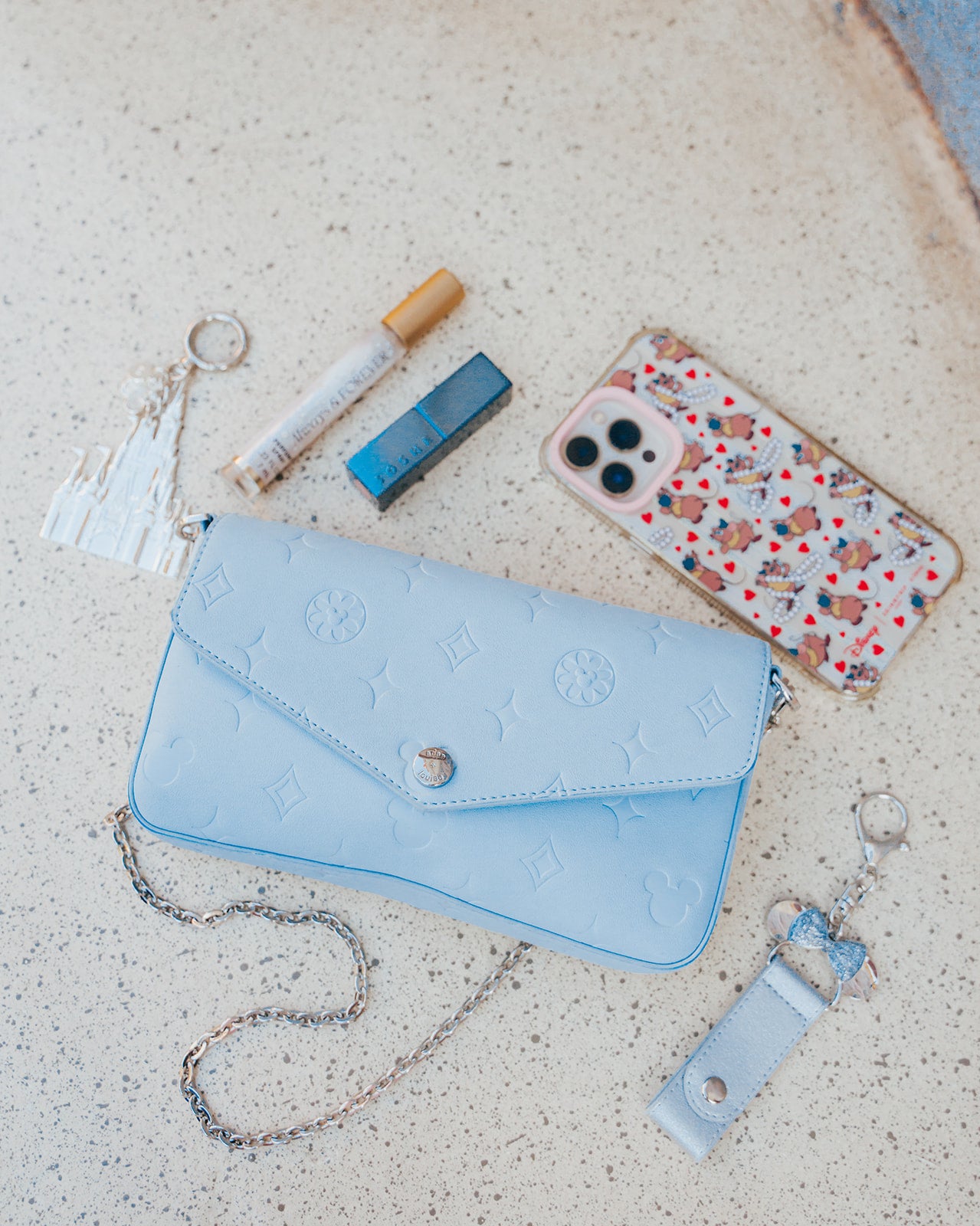 Aden + Louise Fairytale Blue Olivia Crossbody/Shoulder Bag