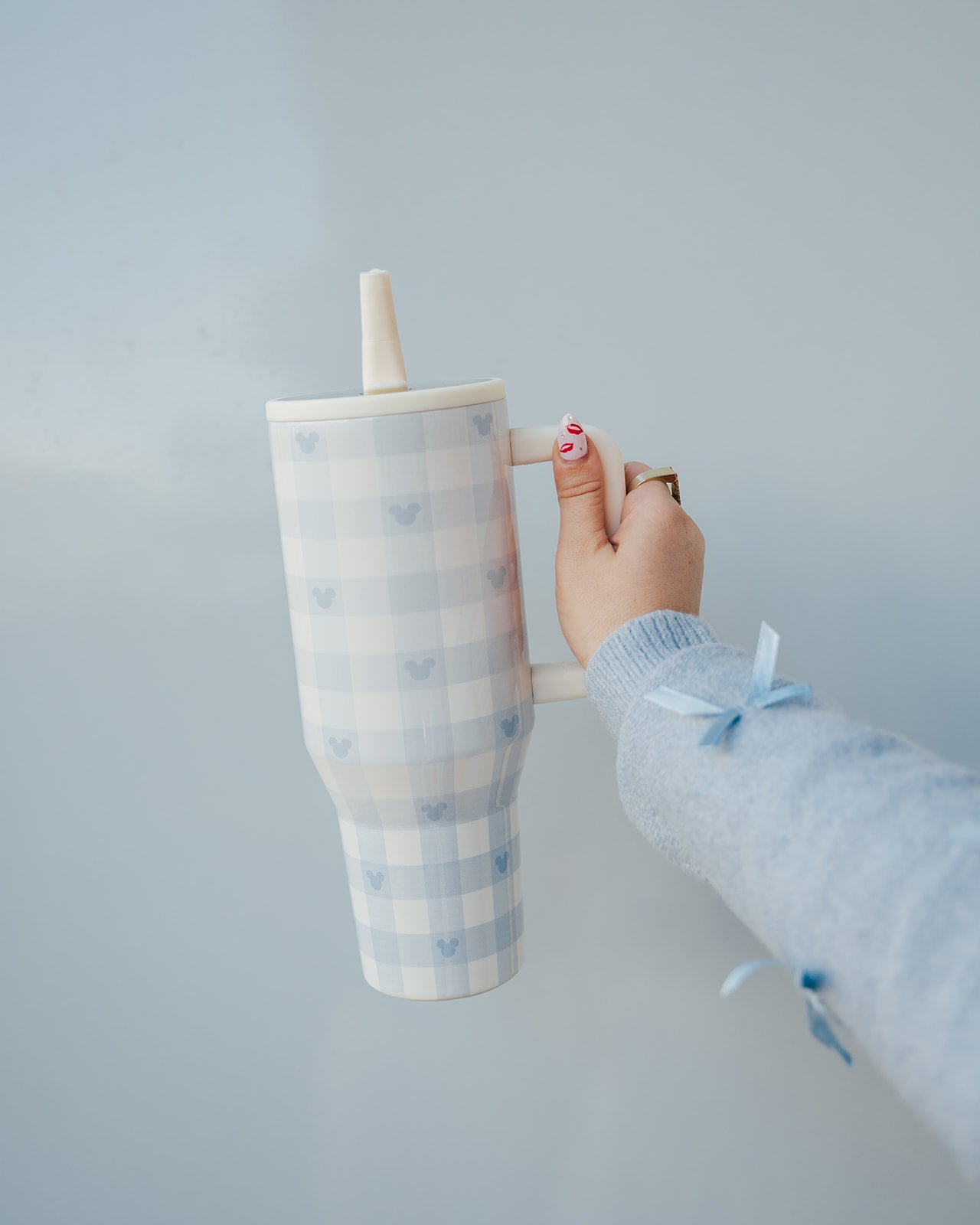 Blue Gingham Tumbler (40 oz.)