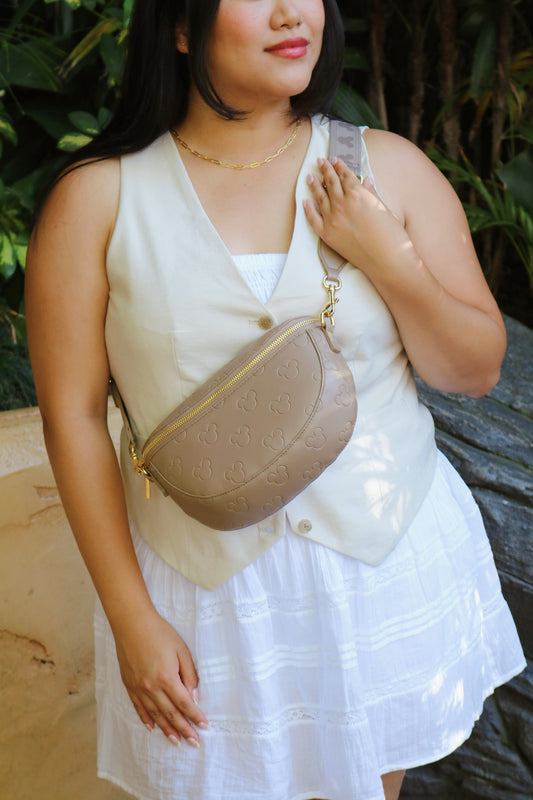 Aden + Louise Brown Signature Crossbody Bag
