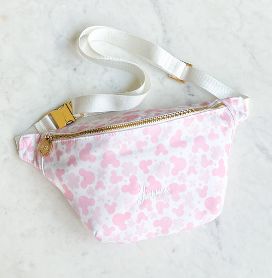 *Custom Embroidered* Blooming Mouse Fanny Pack