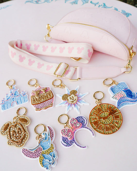 Aden + Louise Pink Signature Crossbody Bag + Charm Bundle // Pick your Charm!
