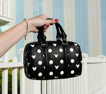 Aden + Louise Signature Black Polka Dot Bag and Straps // Two Straps included