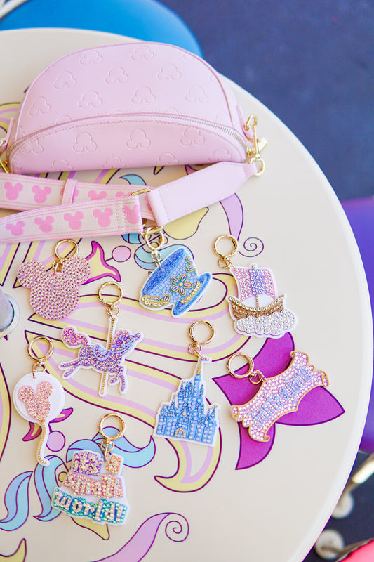 Aden + Louise Pink Signature Crossbody Bag + Charm Bundle // Pick your Charm!