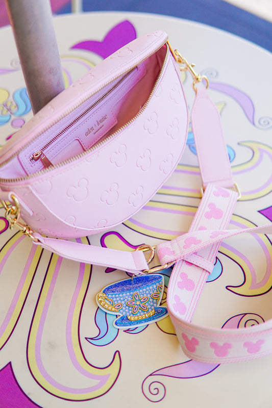 Aden + Louise Pink Signature Crossbody Bag