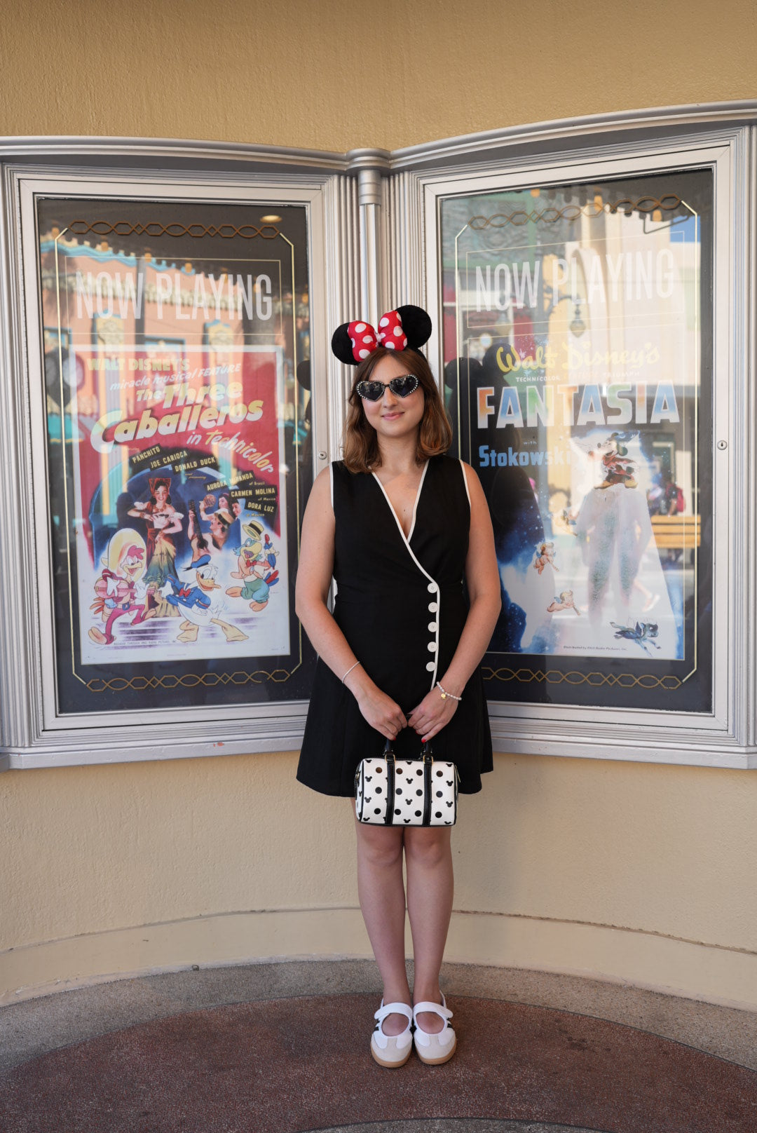 Aden + Louise Signature White Polka Dot Bag and Straps // Two Straps included