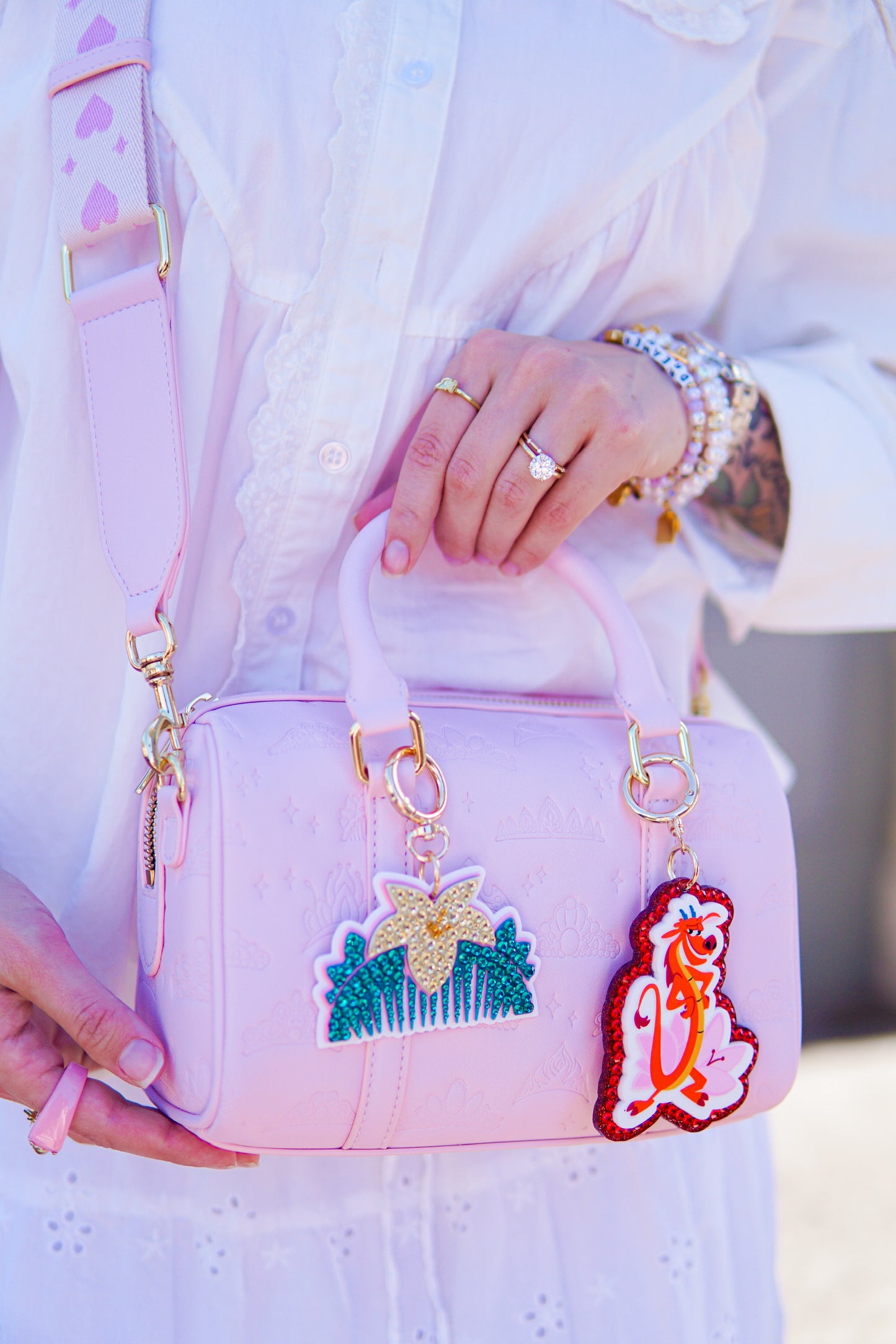 A+L Princess Crystal Bag Charm
