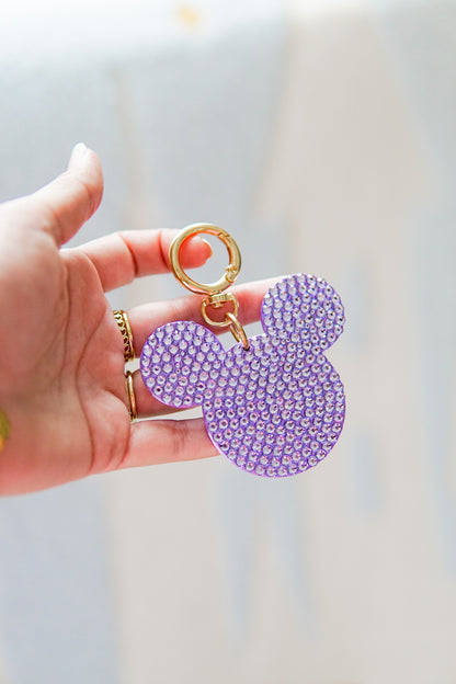Lilac Mouse Bag Charm