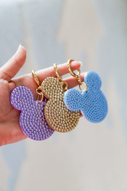 Lilac Mouse Bag Charm