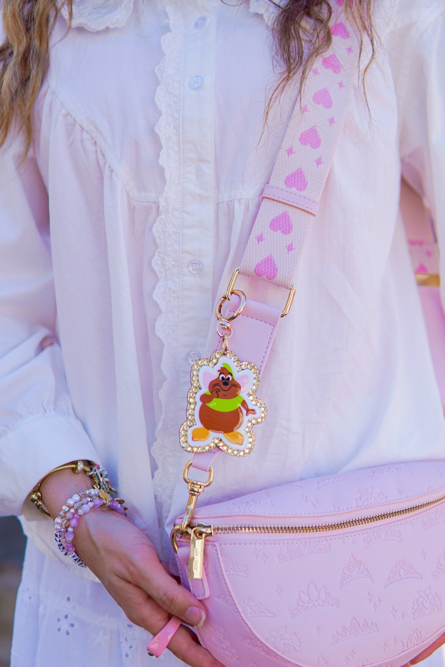 A+L Princess Crystal Bag Charm