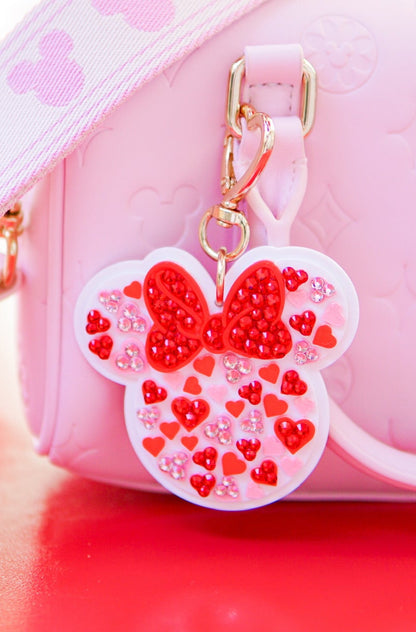 A+L Valentine Crystal Bag Charm