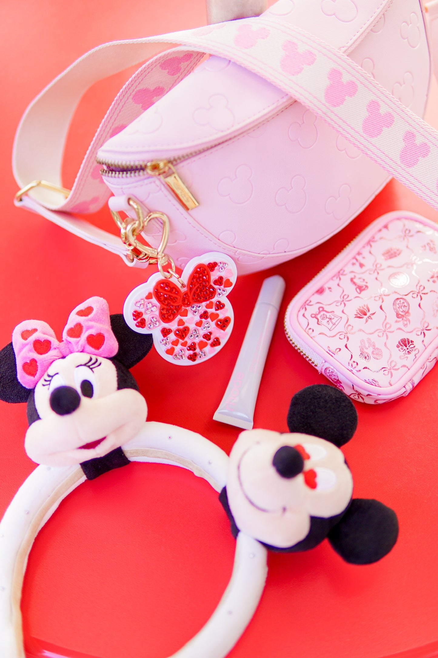 A+L Valentine Crystal Bag Charm