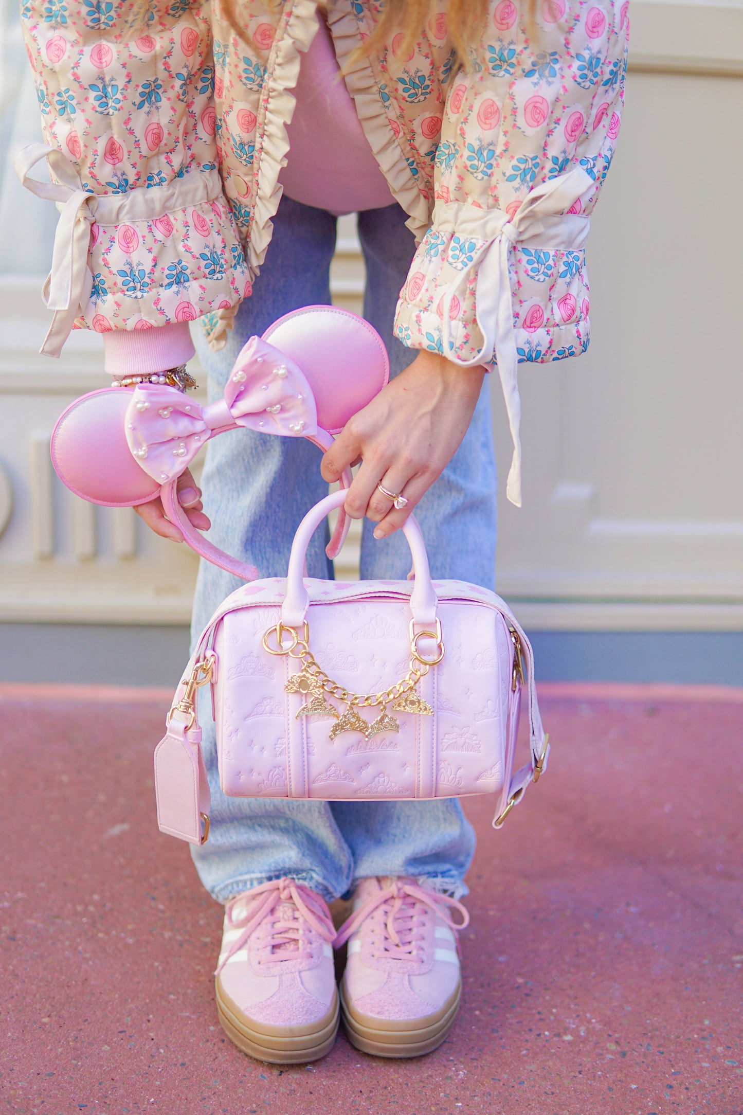 Aden + Louise Signature Princess Mini Duffle - Pink