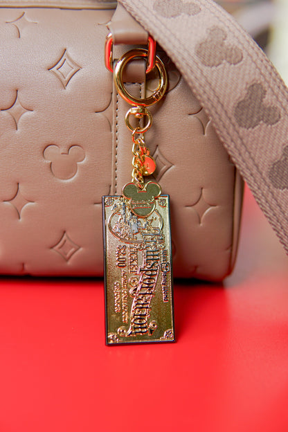 Aden + Louise Signature Metal Vintage Ticket Charm