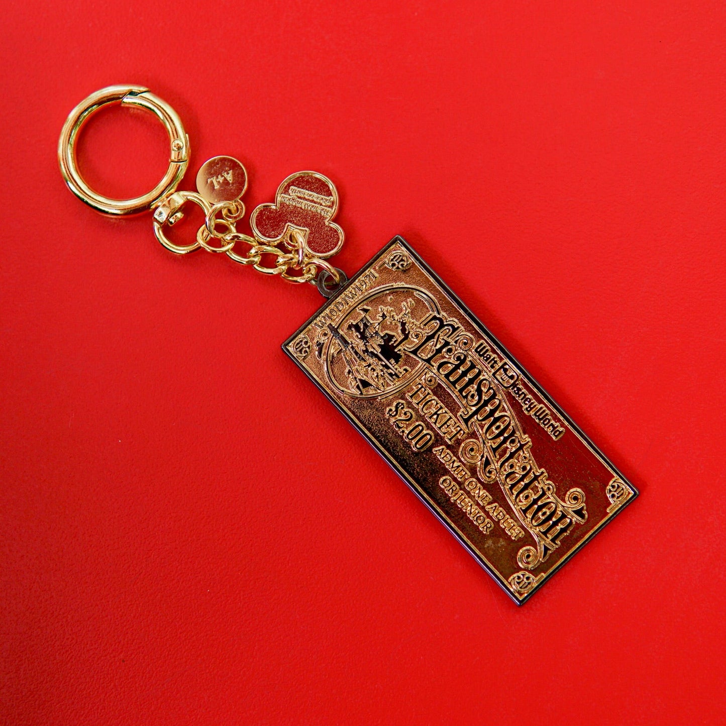 Aden + Louise Signature Metal Vintage Ticket Charm