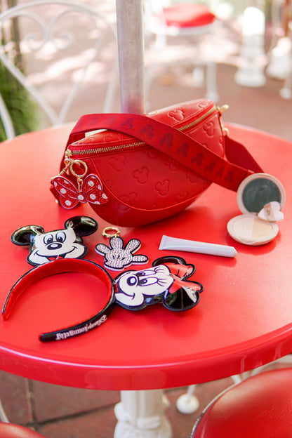 Aden + Louise Red Signature Crossbody Bag