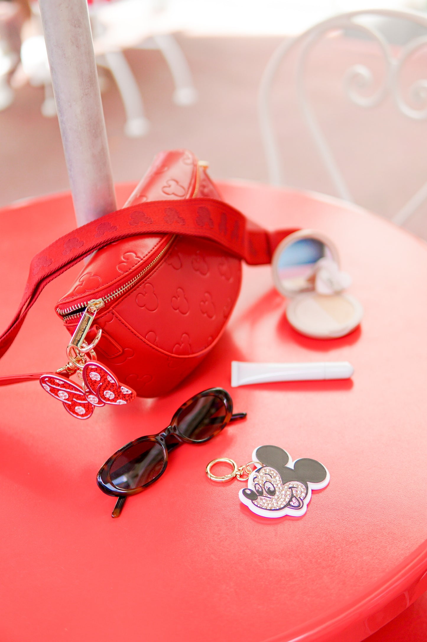 Aden + Louise Red Signature Crossbody Bag