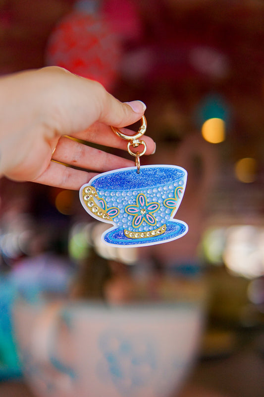 A+L Crystal Teacup Bag Charm