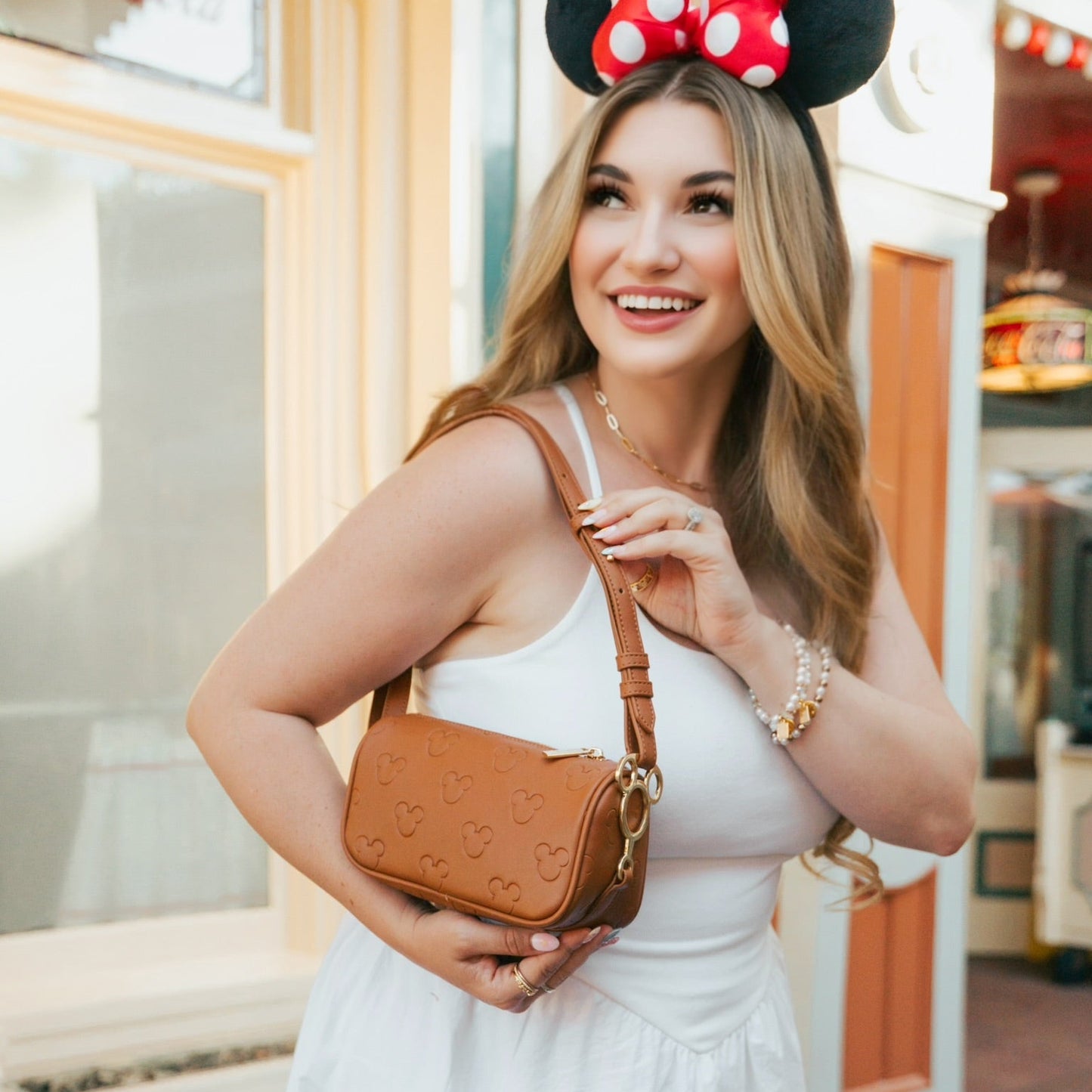 Aden + Louise Brown Signature Mini Bag