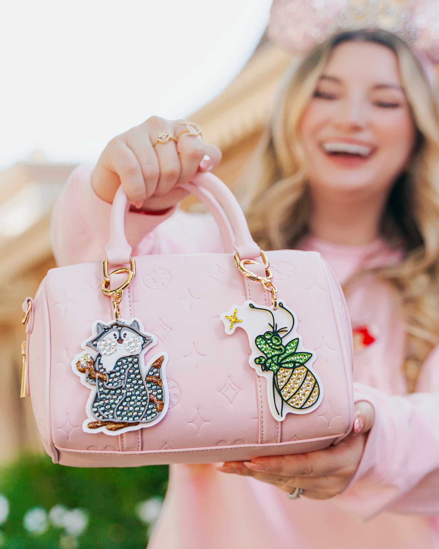 A+L Crystal Sidekick Bag Charm