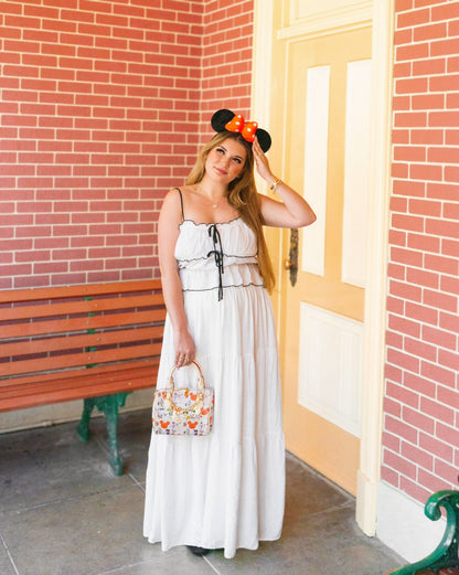 Aden + Louise Halloween Mini Duffle Bag - Beige
