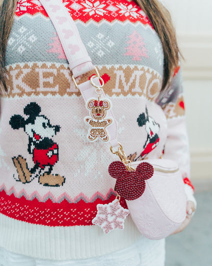 A+L Crystal Gingerbread Girl Bag Charm
