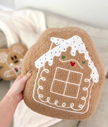 Gingerbread Mouse House Pillow