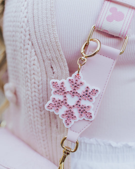 A+L Crystal Snowflake Bag Charm