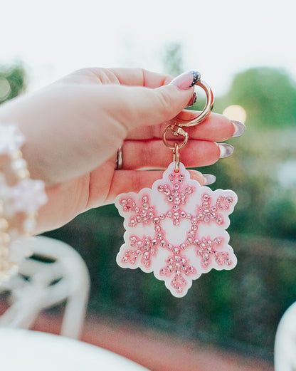 A+L Crystal Snowflake Bag Charm