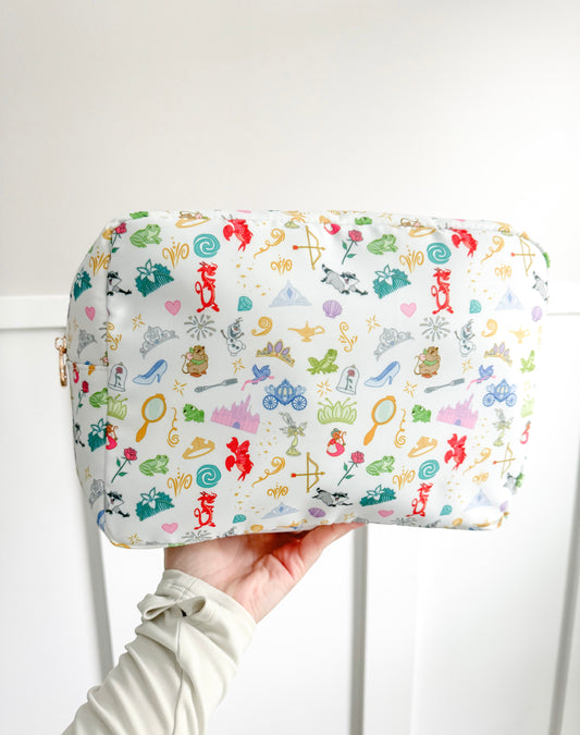 Princess Icons Large Pouch