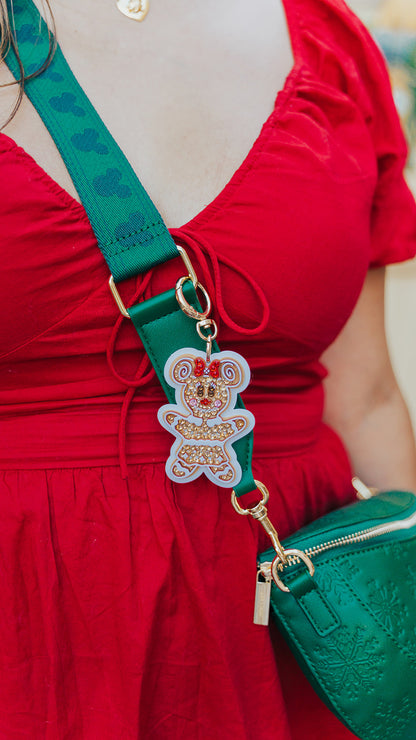 A+L Crystal Gingerbread Girl Bag Charm