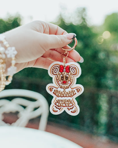 A+L Crystal Gingerbread Girl Bag Charm