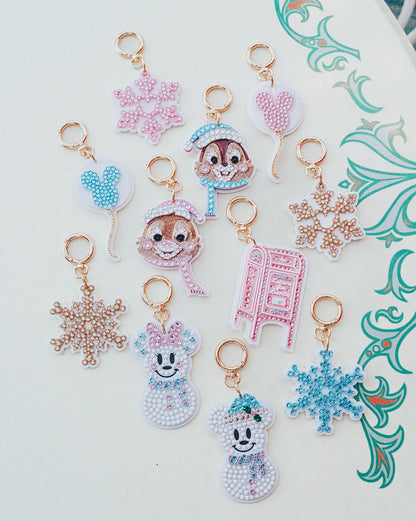 A+L Crystal Blue Balloon Bag Charm