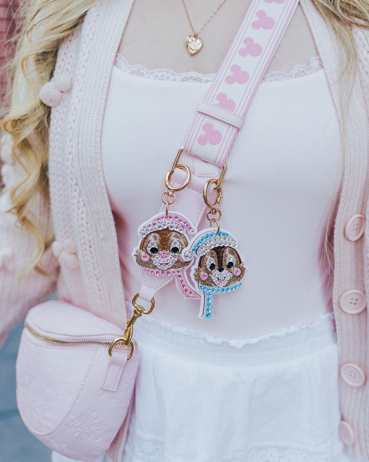 A+L Crystal Christmas Bag Charm