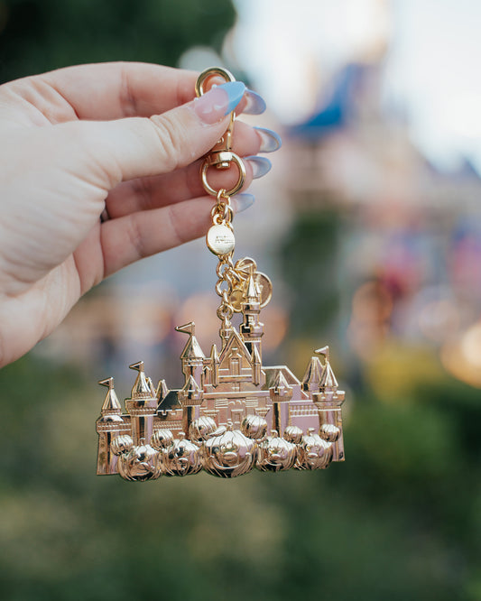 Aden + Louise Signature California Metal Pumpkin Castle Charms - Halloween