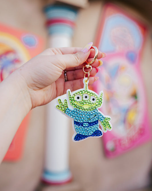 A+L Alien Crystal Bag Charm