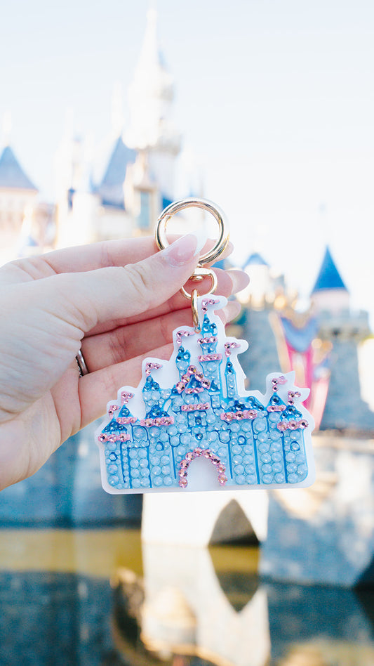 A+L Crystal California Castle Bag Charm