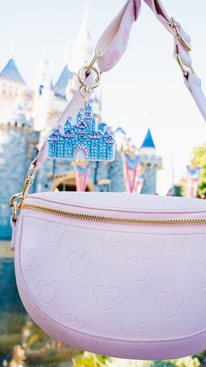 A+L Crystal California Castle Bag Charm