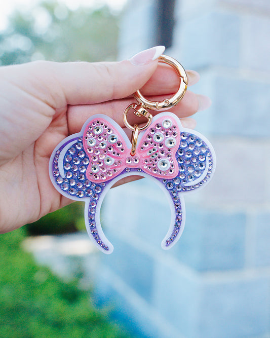 A+L Crystal Ears Bag Charm