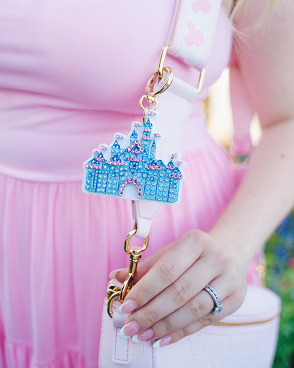 A+L Crystal California Castle Bag Charm