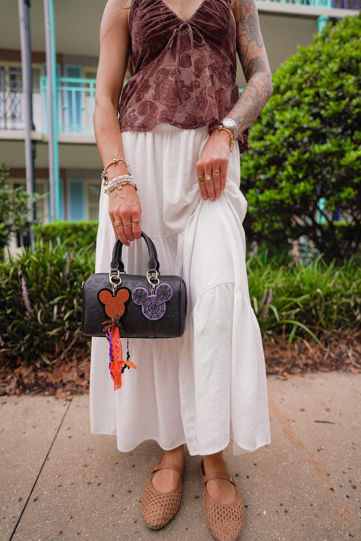 Aden + Louise Signature Halloween Mini Duffle Bag and Strap - Limited Edition