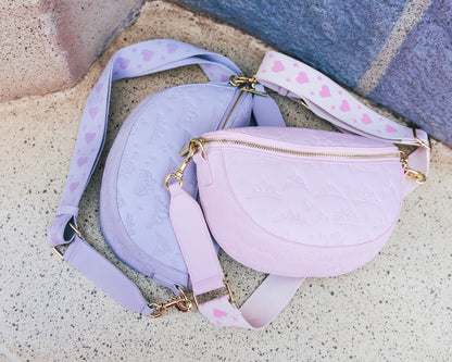 Aden + Louise Signature Princess Crossbody Bags - Pink or Purple