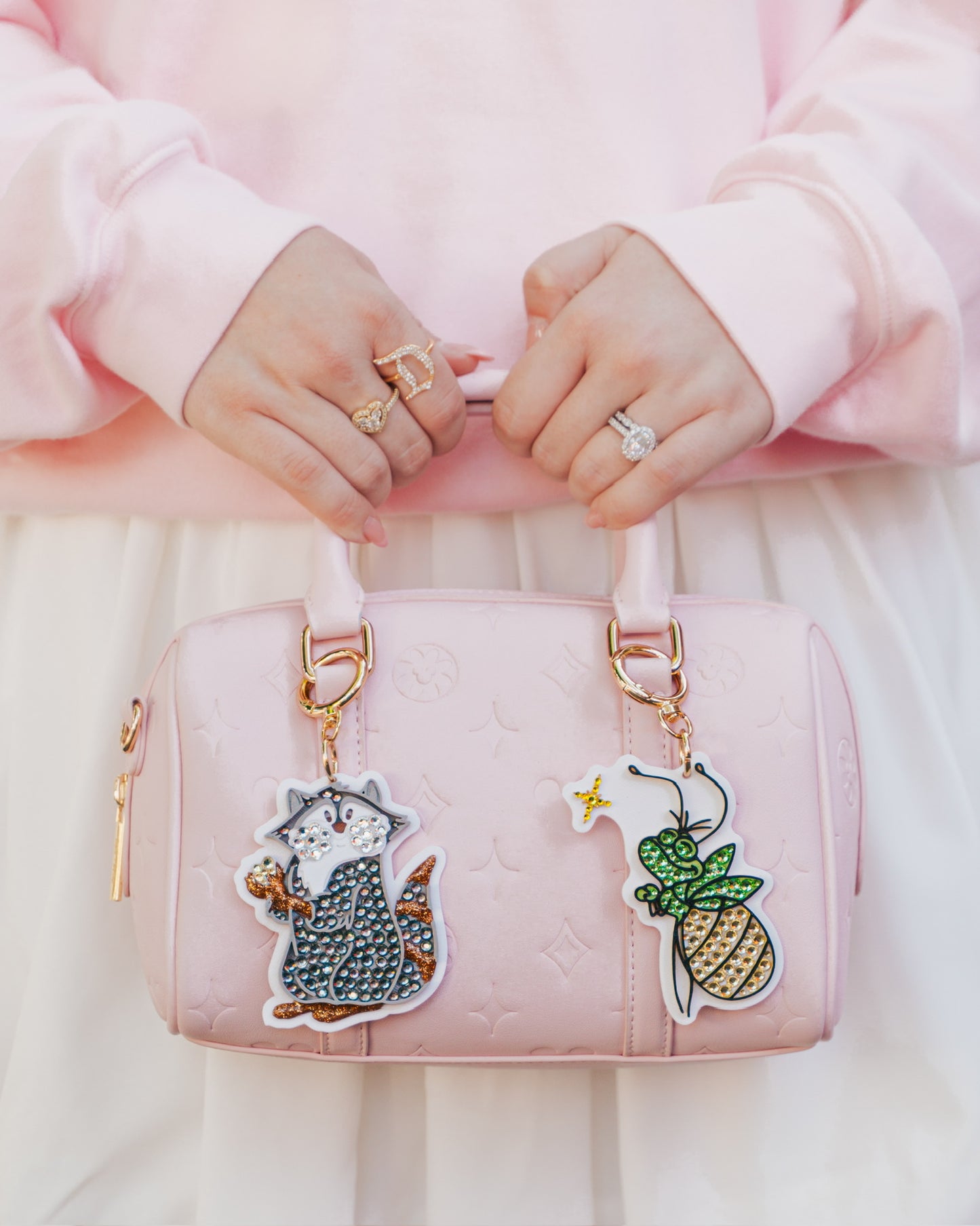 A+L Crystal Sidekick Bag Charm