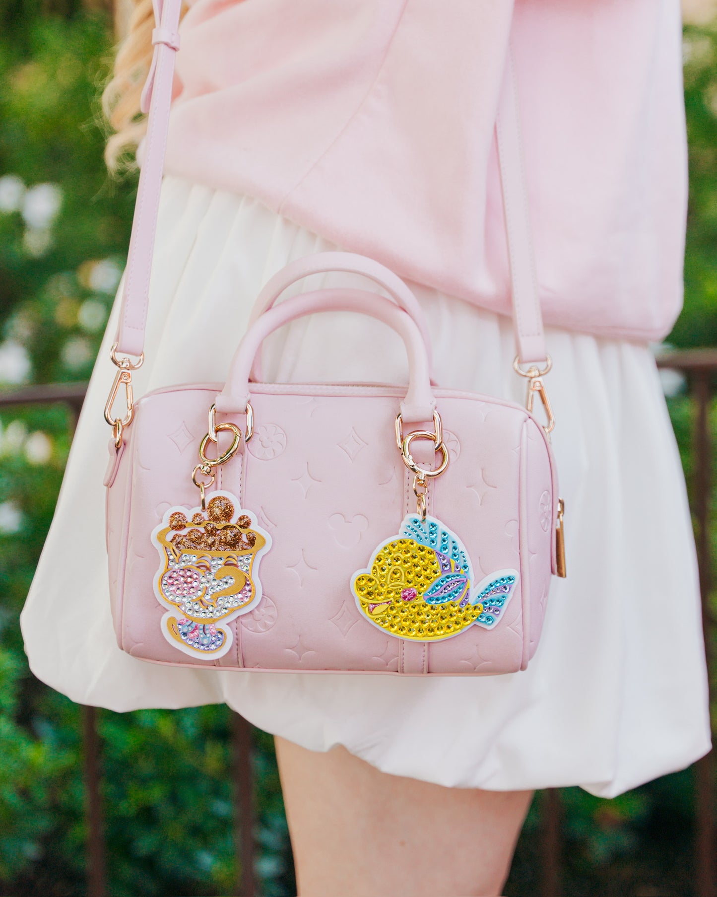 A+L Crystal Sidekick Bag Charm