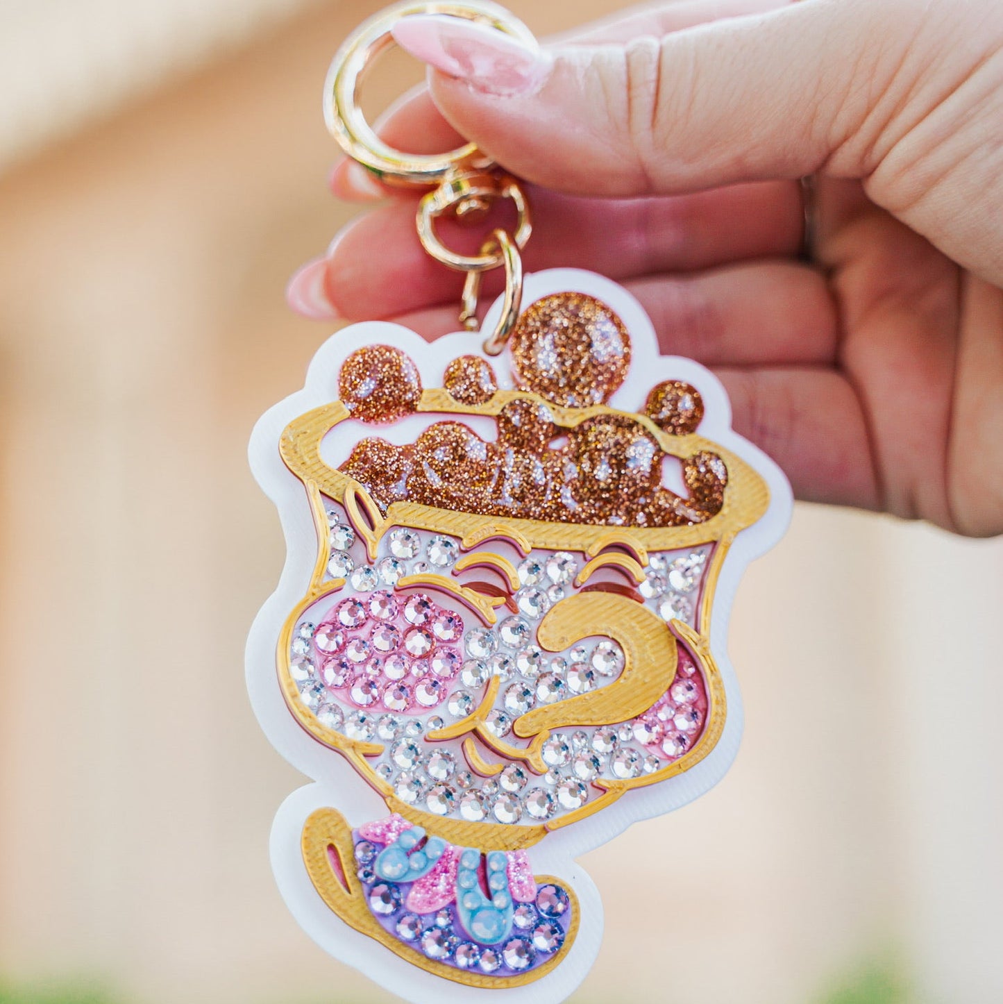 A+L Crystal Sidekick Bag Charm